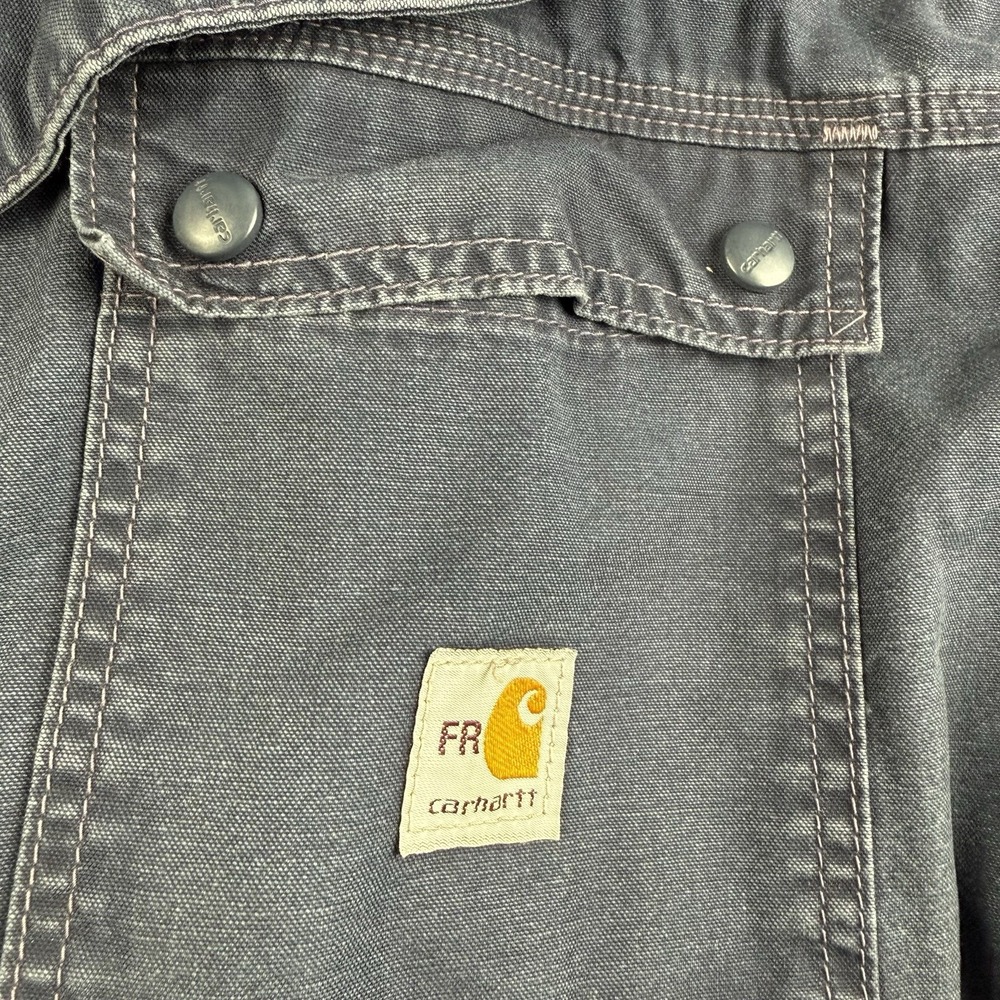 Carhartt‎ FR Full Swing Jacket Men's 3XL Navy Flame Resistant Canvas Work Coat - Picture 12 of 16